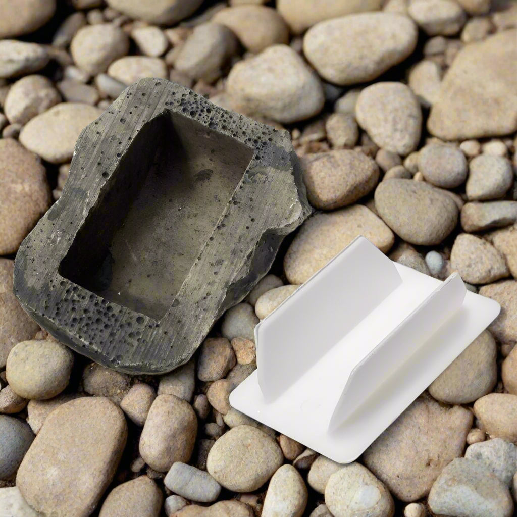 Hidden Outdoor Key Storage Box- Rock